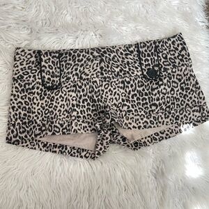 Leopard Mini Shorts